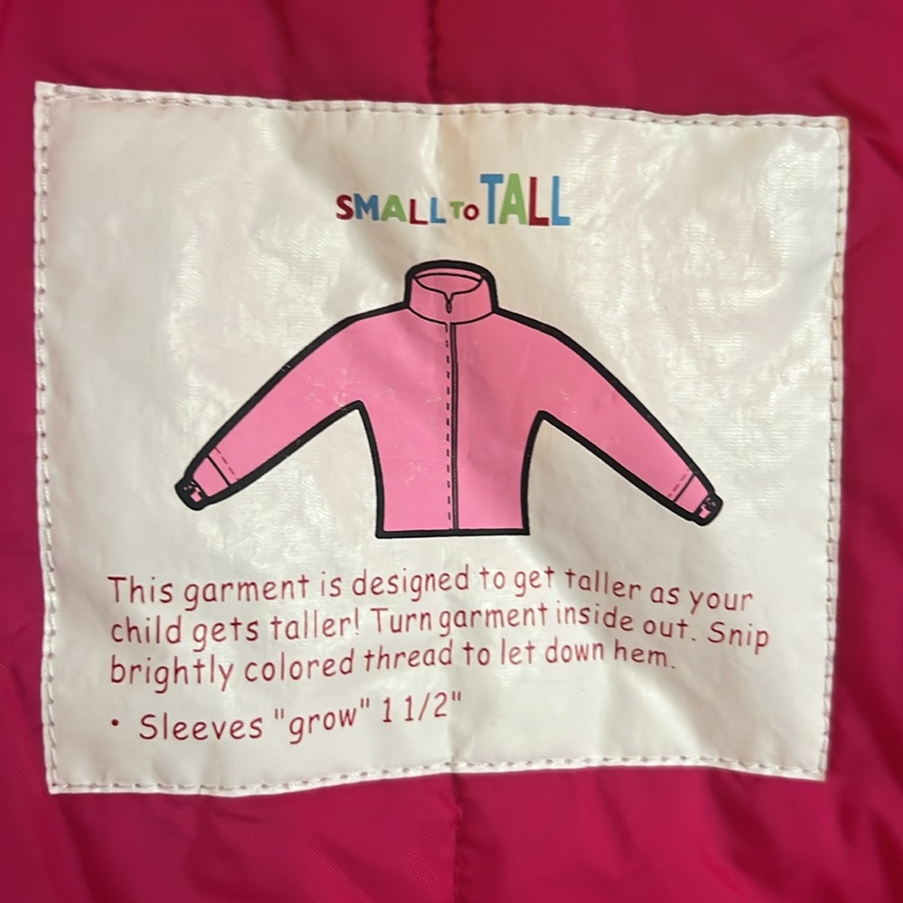 Kids Pink Patterned Jacket - Picture 2 of 5